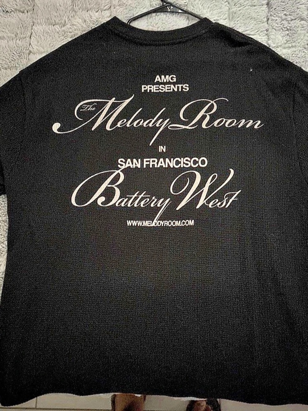 PacSun Melody Waffle Knit T-Shirt Graphic Tee Black